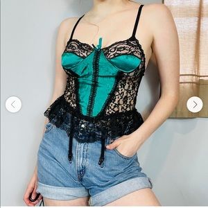 Vintage 1970’s Nan Flowers Lace Teddy Bodysuit Lingerie. Size small